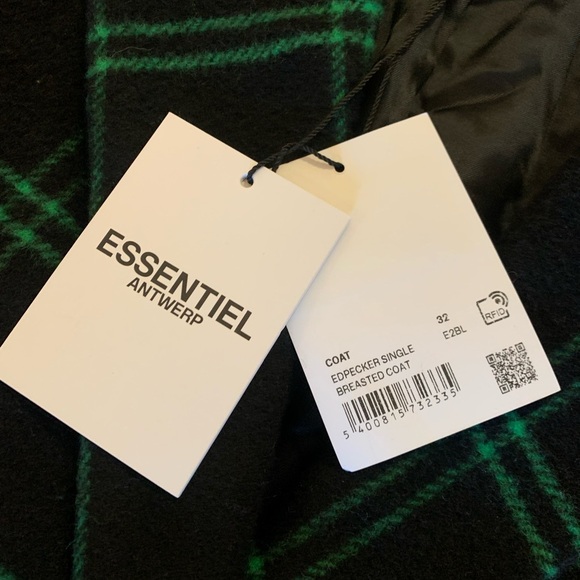ESSENTIEL ANTWERP NWT Essential Edpecker Single Breasted Coat Sz 32 / 2 US NEW - Picture 14 of 14